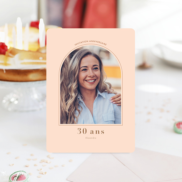 Invitation Anniversaire Moderne