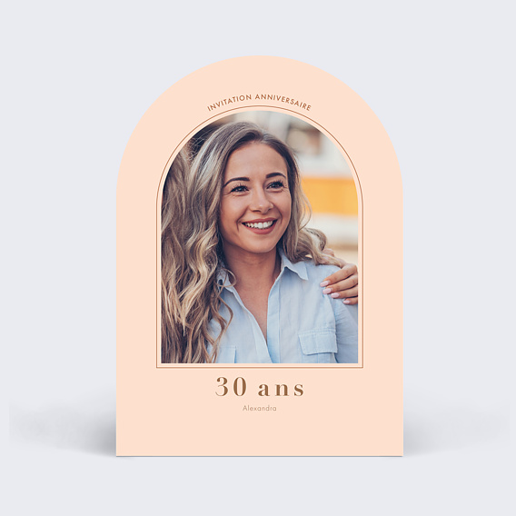 Invitation Anniversaire Adulte Moderne