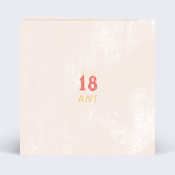 Invitation Anniversaire Adulte Bougie Chiffres