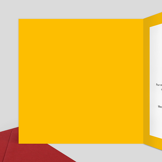 Invitation anniversaire Citation Chiné Intérieur Gauche