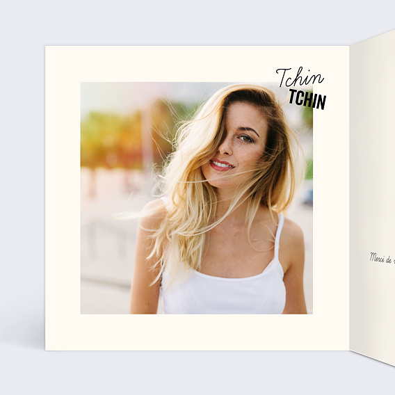 Invitation anniversaire Spritz Intérieur Gauche