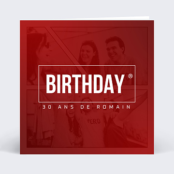 Invitation anniversaire adulte Comics