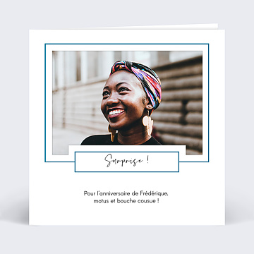 Invitation anniversaire adulte Dcoupe Cadre 