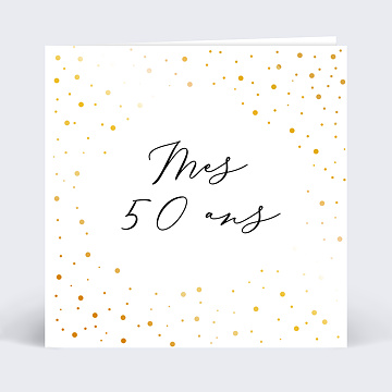 Invitation Anniversaire Adulte Dorure Anniversaire