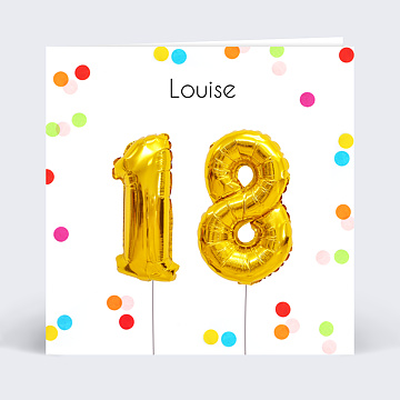 Invitation anniversaire adulte Party 18