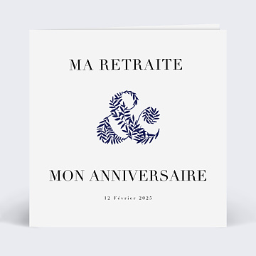 Invitation Anniversaire Adulte Retraite Esperluette