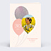 Invitation Anniversaire Adulte Ballon Glitter