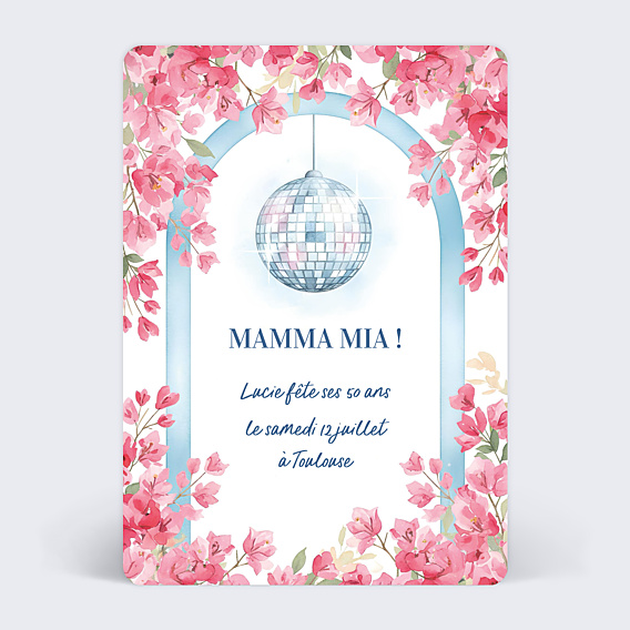 Invitation anniversaire Dancing Queen