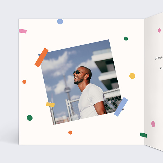 Invitation anniversaire Grand Évènement Intérieur Gauche