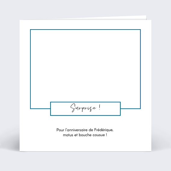 Invitation Anniversaire Adulte Découpe Cadre