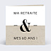 Invitation Anniversaire Adulte Retraite Esperluette Chiné