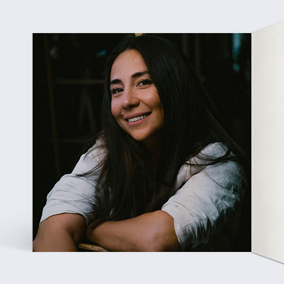 Invitation anniversaire Feuilles de jade Intérieur Gauche