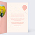 Invitation anniversaire Ballon Glitter Intérieur Droit