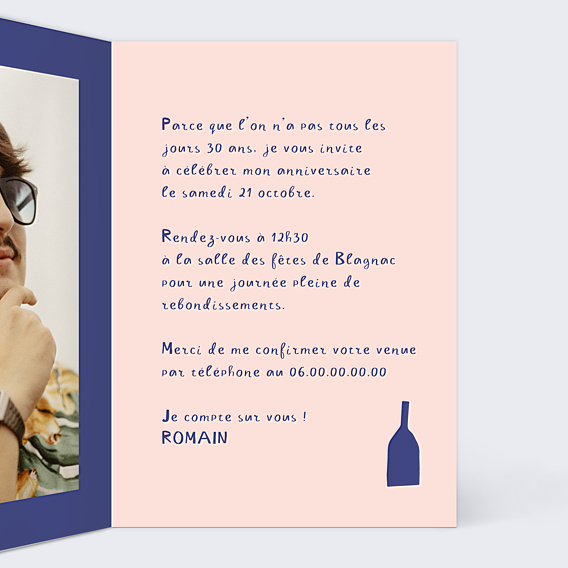 Invitation Anniversaire Adulte Grande Cuite
