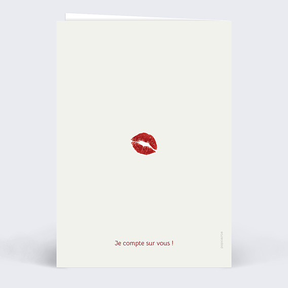 Invitation anniversaire Disco glamour Verso