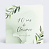 Invitation anniversaire Aquarelle végétale