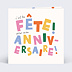 Invitation anniversaire Grand Évènement
