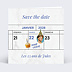 Invitation anniversaire Save the date agenda
