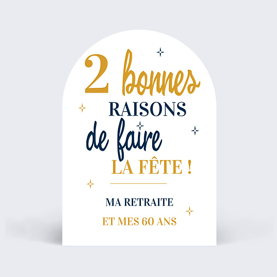 Invitation Anniversaire Adulte 2 en 1