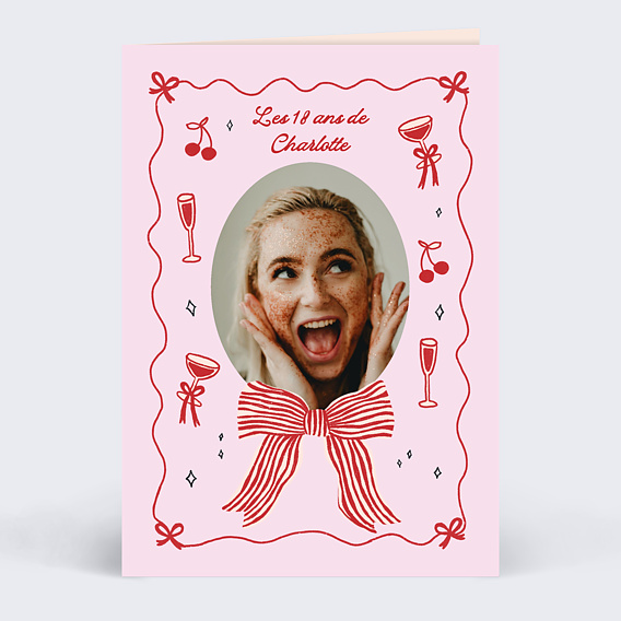 Invitation anniversaire Girls night