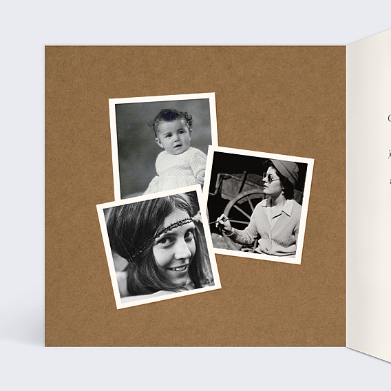 Invitation Anniversaire Adulte Kraft Vintage