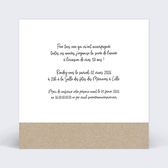 Invitation Anniversaire Adulte Timeline Photomaton