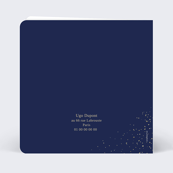 Invitation anniversaire Tourbillon Verso