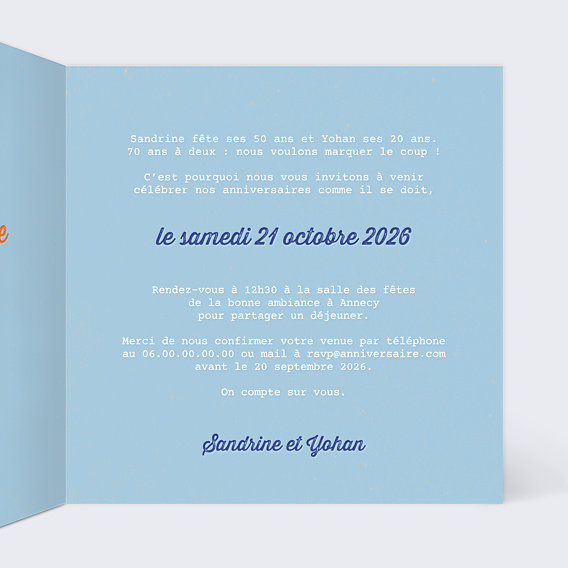 Invitation Anniversaire Adulte 2 Bonnes Raisons