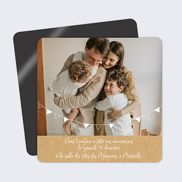 Invitation Anniversaire Adulte Bucolique Simple