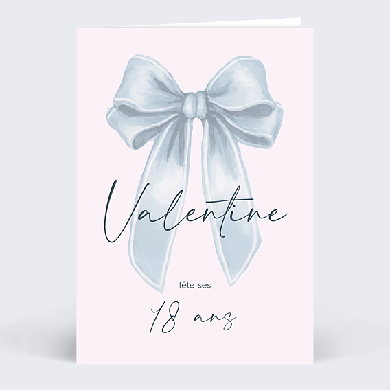 Invitation Anniversaire Adulte Grand nœud
