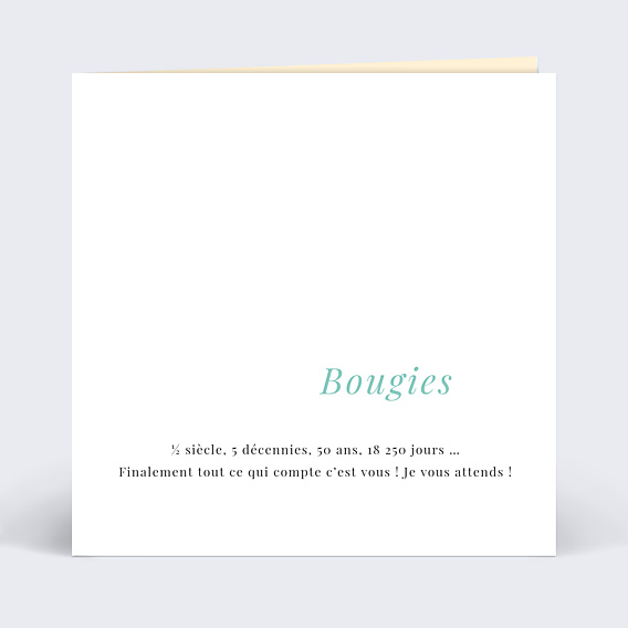 Invitation Anniversaire Adulte Découpe 50