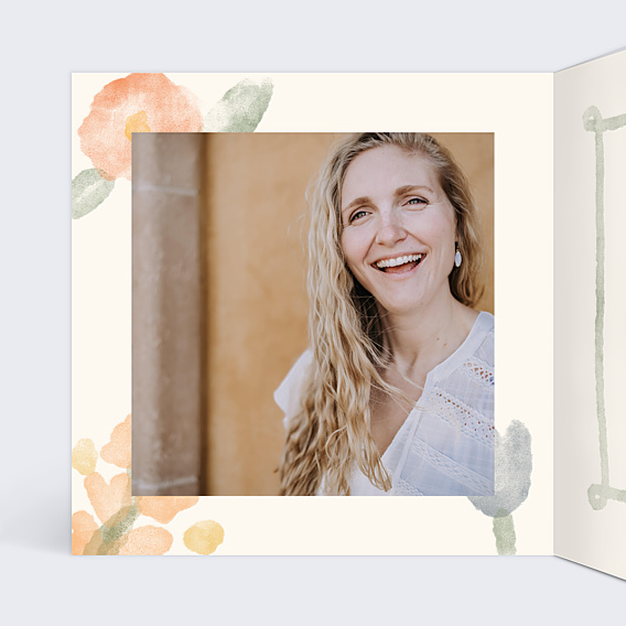 Invitation Anniversaire Adulte Jardin aquarelle
