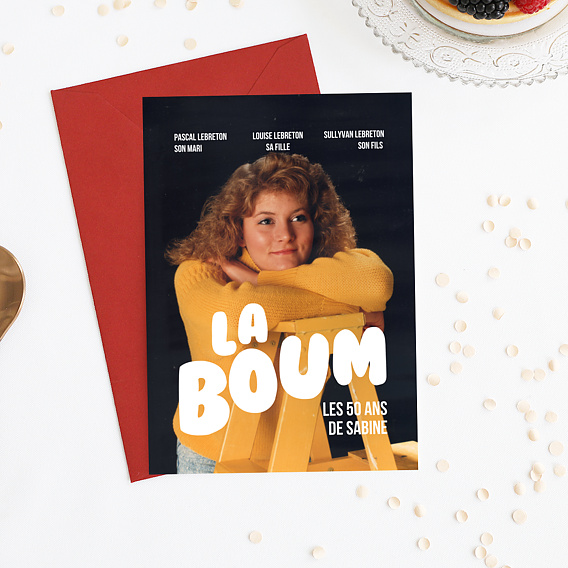 Invitation anniversaire La Boum Après 1