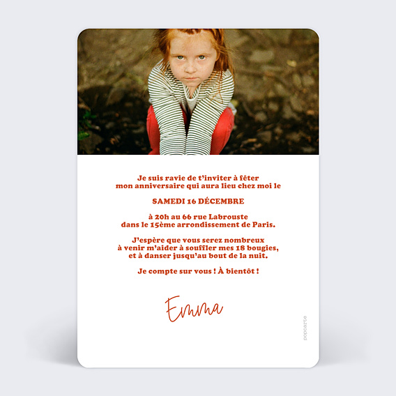 Invitation Anniversaire Adulte Wavy