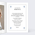 Invitation anniversaire Portrait régence Intérieur Droit