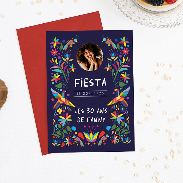 Invitation Anniversaire Adulte Viva Mexico