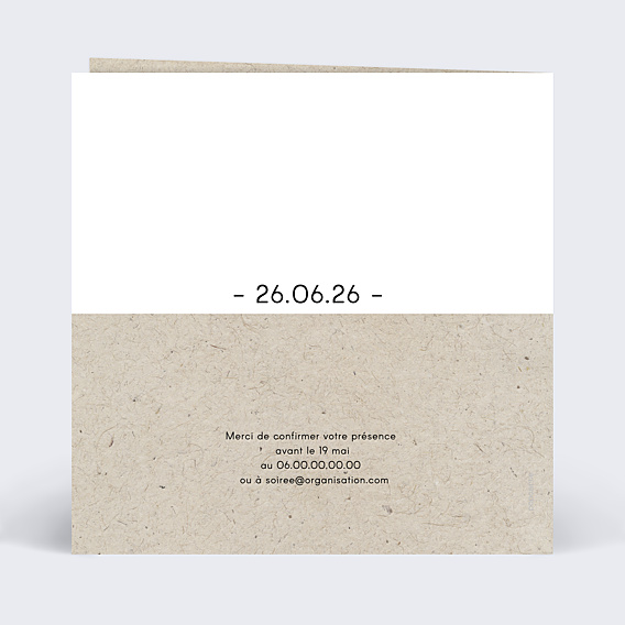 Invitation Anniversaire Adulte Retraite Esperluette Chiné