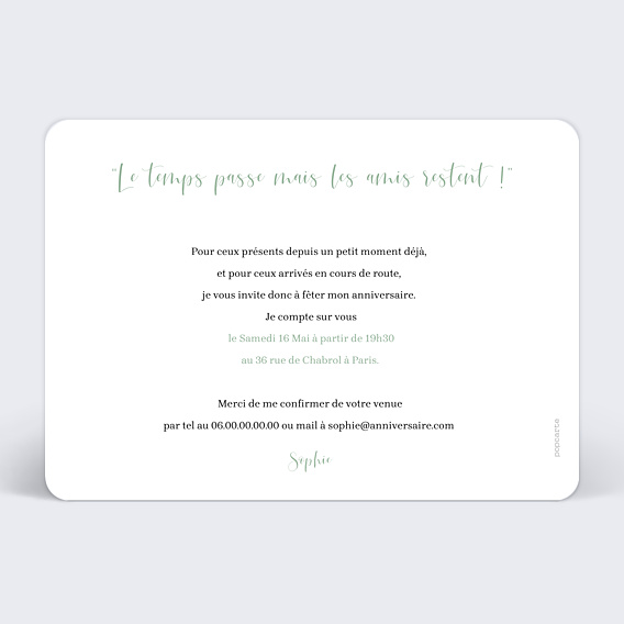 Invitation Anniversaire Adulte Anniversaire Cinématic 2 Photos