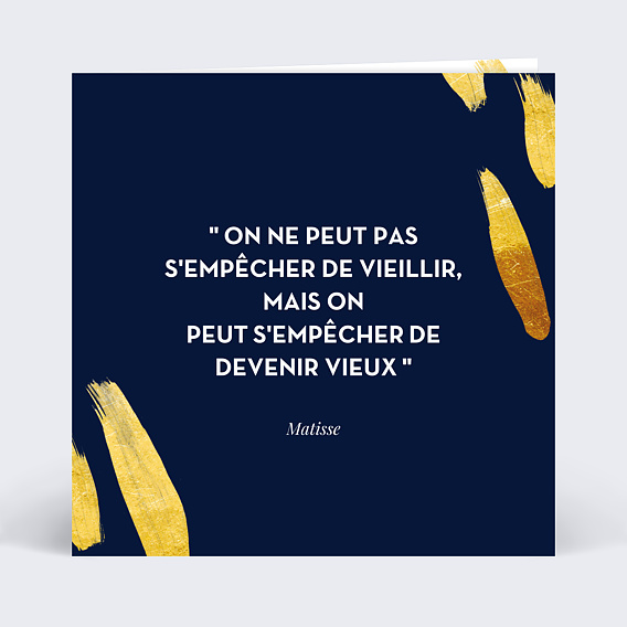 Invitation anniversaire Citation Anniversaire