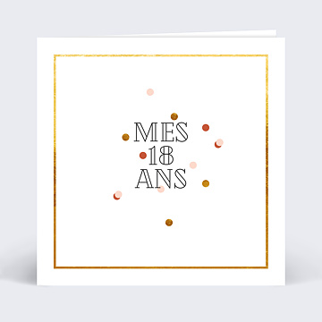 Invitation Anniversaire Adulte Jolies Dorures
