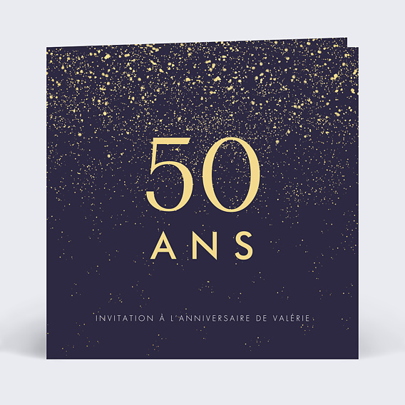 Invitation Anniversaire Adulte Pluie de fête avec graines