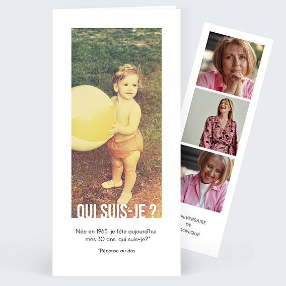 Invitation Anniversaire Adulte Typographie Cadre