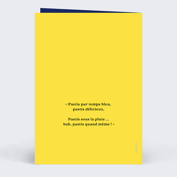 Invitation Anniversaire Ricard Verso