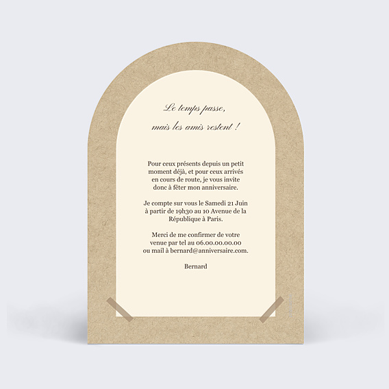 Invitation Anniversaire Adulte Bonne Cuvée