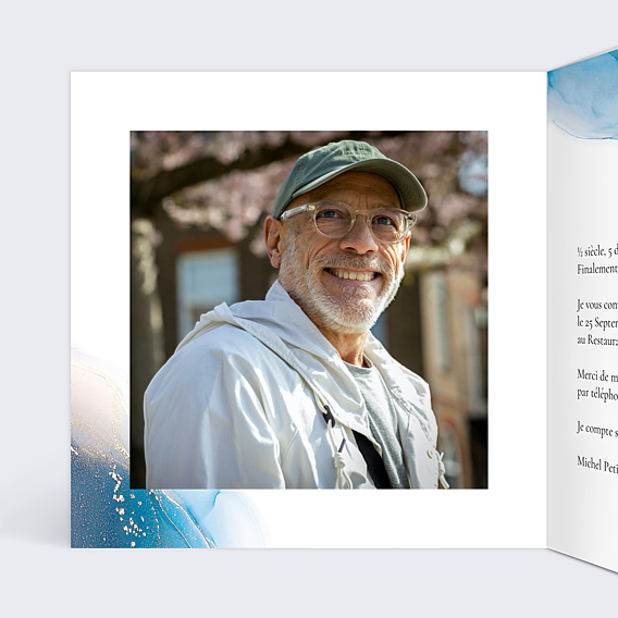 Invitation Anniversaire Adulte Opaline