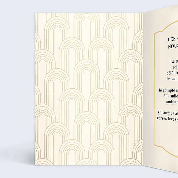 Invitation Anniversaire Adulte Portrait univers Gatbsy