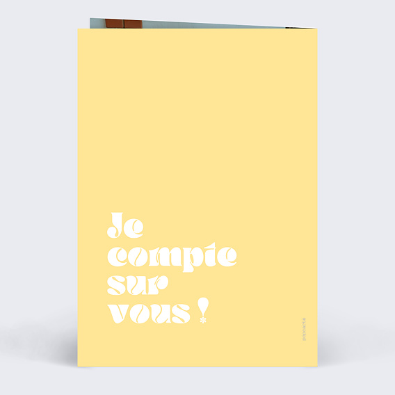 Invitation anniversaire 50 ans Original Verso