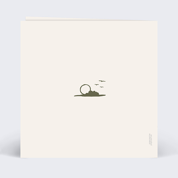 Invitation anniversaire A la montagne Verso