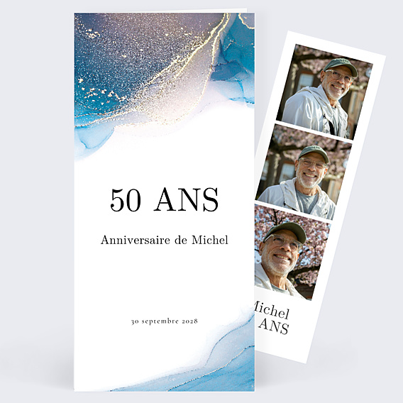 Invitation Anniversaire Adulte Opaline