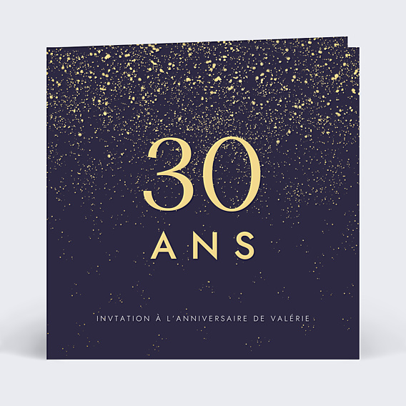 Invitation anniversaire Pluie de fête avec graines